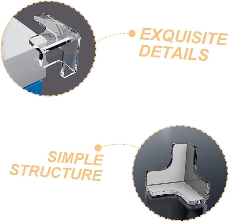 Clear PVC Furniture Corner Protectors 10pcs Soft Edge Safety for Kids Tables Desks Cabinets - Image 3